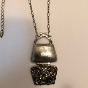 23 inches long adjustable silver necklace
